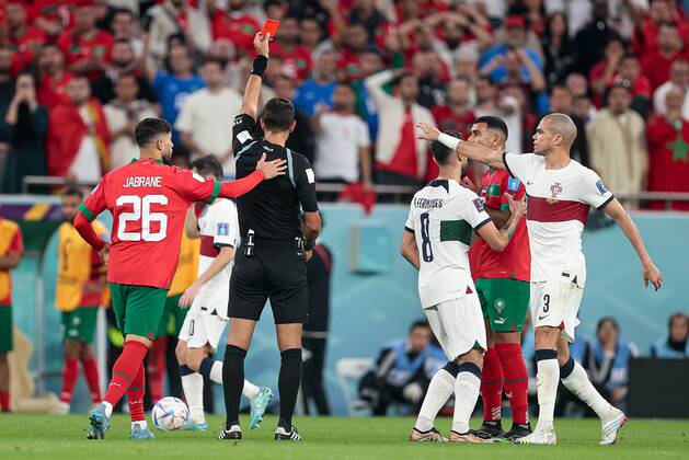 RECORD DATE NOT STATED December 10, 2022. - Doha, Qatar. - Al Thumama Stadium. FIFA World Cup, WM, Weltmeisterschaft, Fussball 2022. Round of 8. Portugal v Morocco. In photo: referee DmitryxGolubovich