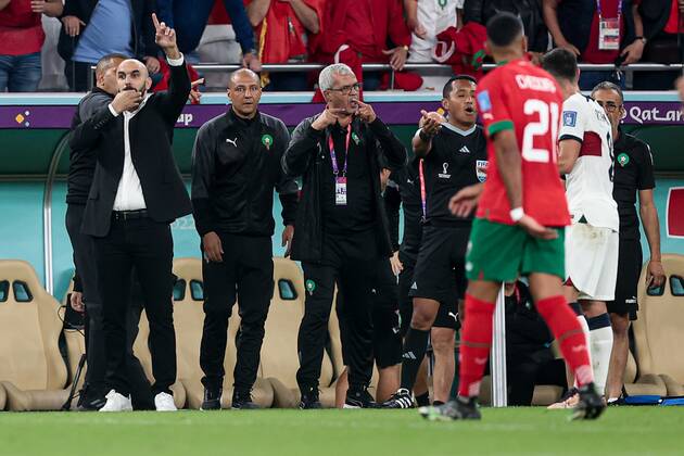 RECORD DATE NOT STATED December 10, 2022. - Doha, Qatar. - Al Thumama Stadium. FIFA World Cup, WM, Weltmeisterschaft, Fussball 2022. Round of 8. Portugal v Morocco. In photo: Walid Regragui DmitryxGolubovich