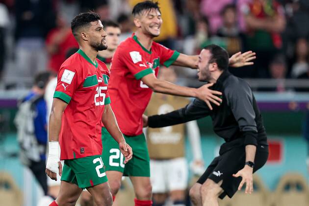 RECORD DATE NOT STATED December 10, 2022. - Doha, Qatar. - Al Thumama Stadium. FIFA World Cup, WM, Weltmeisterschaft, Fussball 2022. Round of 8. Portugal v Morocco. In photo: Yahia Attiyat Allah DmitryxGolubovich