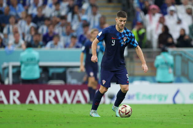 December 13, 2022, DOHA, QATAR: DOHA, CATAR, 13.12.2022 - ARGENTINA-CROACIA - Andrej Kramaric jogador de Croacia durante partida contra Argentina valido pelas semi de final da Copa do Mundo Fifa no Lusail Iconic Stadium na cidade de Doha no Catar, 13 dezembro 2022. DOHA QATAR - ZUMAv122 20221213_zap_v122_236 Copyright: xWilliamxVolcovx