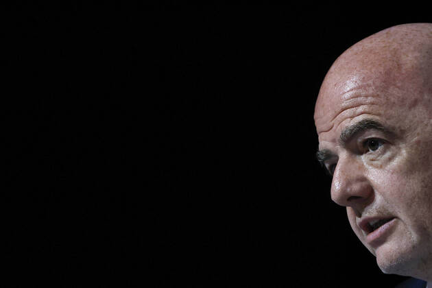 FIFA s President, Swiss Gianni Infantino, addresses a press conference, PK, Pressekonferenz in Doha, Qatar, 16 December 2022. Infantino said that FIFA s World Cup Qatar 2022 has been a great success . The final between Argentina and France is to be played on 18 December, and the match for the third and fourth place between Croatia and Morocco, on 17 December. Gianni Infantino s press conference !ACHTUNG: NUR REDAKTIONELLE NUTZUNG!  Copyright: xAlbertoxEstevezx EVE2293 20221216-c2a486e5ccb795696d0112689e923153ee257d89