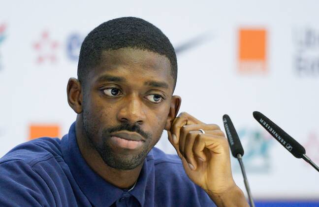 Mandatory Credit: Photo by Dave Shopland Shutterstock (13670207k) Ousmane Dembele of France press conference, PK, Pressekonferenz France Training & Press Conference, FIFA World Cup, WM, Weltmeisterschaft, Fussball 2022, Football, Al Sadd SC Stadium, Al Rayyan, Qatar - 16 Dec 2022 Editorial Use Only France Training & Press Conference, FIFA World Cup 2022, Football, Al Sadd SC Stadium, Al Rayyan, Qatar - 16 Dec 2022 Editorial Use Only  Copyright: xDavexShopland Shutterstockx 13670207k