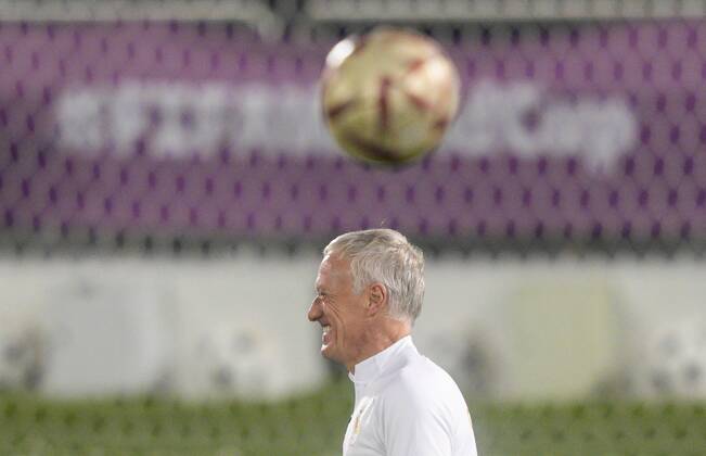 Mandatory Credit: Photo by Dave Shopland Shutterstock (13670207ai) Manager Didier Deschamps of France France Training & press conference, PK, Pressekonferenz FIFA World Cup, WM, Weltmeisterschaft, Fussball 2022, Football, Al Sadd SC Stadium, Al Rayyan, Qatar - 16 Dec 2022 Editorial Use Only France Training & Press Conference, FIFA World Cup 2022, Football, Al Sadd SC Stadium, Al Rayyan, Qatar - 16 Dec 2022 Editorial Use Only Copyright: xDavexShopland Shutterstockx 13670207ai
