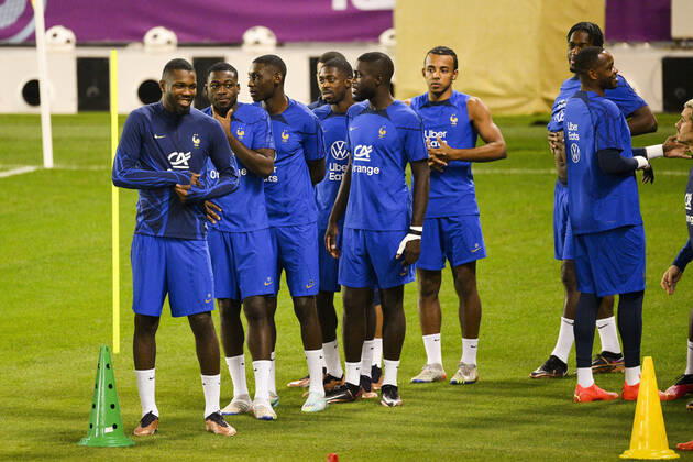 THURAM Marcus (FRA) FOOTBALL : Entrainement de l Equipe de France - coupe du Monde Qatar 2022 - 16 12 2022 JBAutissier Panoramic