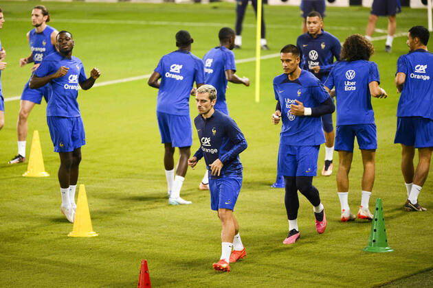 GRIEZMANN Antoine (FRA) FOOTBALL : Entrainement de l Equipe de France - coupe du Monde Qatar 2022 - 16 12 2022 JBAutissier Panoramic