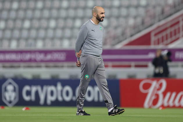 Training of the Moroccan football team Training of the Moroccan football team at the Al Duhail camp the day before the match against Croatia in Doha, Qatar on December 16, 2022. IgorxKralj PIXSELL