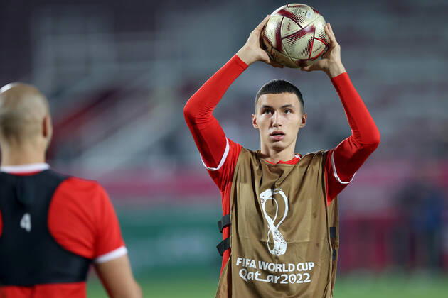 Training of the Moroccan football team Training of the Moroccan football team at the Al Duhail camp the day before the match against Croatia in Doha, Qatar on December 16, 2022. IgorxKralj PIXSELL