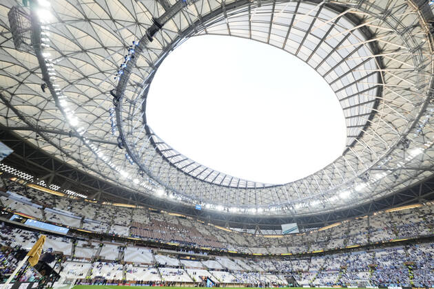 Argentina v France: Final - FIFA World Cup, WM, Weltmeisterschaft, Fussball Qatar 2022 General view inside the Lusail stadium prior to the FIFA World Cup Qatar 2022 Final match between Argentina and France at Lusail Stadium on December 18, 2022 in Lusail City, Qatar. Lusail City Qatar  Copyright: xJosexBretonx originalFilename:breton-argentin221218_npUVv.jpg