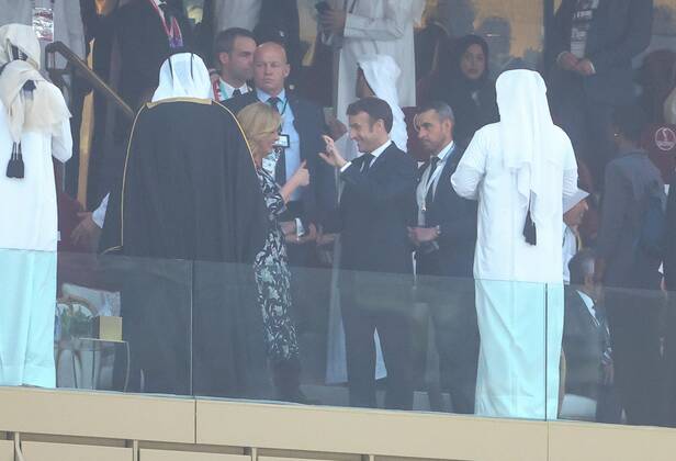 Mandatory Credit: Photo by Kieran McManus Shutterstock (13670809ae) Emmanuel Macron President of France Argentina v France, FIFA World Cup, WM, Weltmeisterschaft, Fussball 2022, Final, Football, Lusail Stadium, Al Daayen, Qatar - 18 Dec 2022 Editorial Use Only Argentina v France, FIFA World Cup 2022, Final, Football, Lusail Stadium, Al Daayen, Qatar - 18 Dec 2022 Editorial Use Only Copyright: xKieranxMcManus Shutterstockx 13670809ae