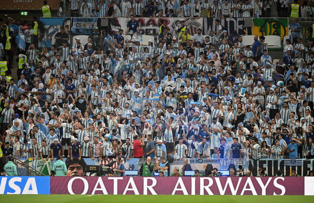 Fussball, Herren, Saison 2022 23, WM in Katar, Finale, Argentinien - Frankreich im Lusail Iconic Stadium in Lusail, Fans von Argentinien, 18.12. 2022, Copyright: xMatthiasxKochx