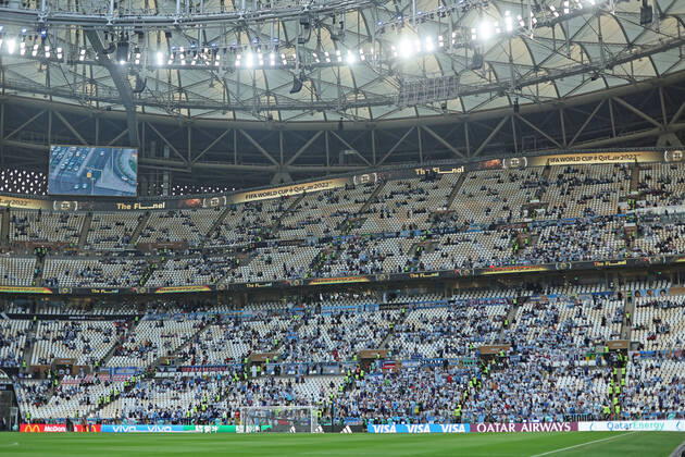 18th December 2022; Lusail Iconic Stadium, Lusail, Qatar; FIFA World Cup, WM, Weltmeisterschaft, Fussball Football Final Argentina versus France; An interior view of Est& xe1;dio Lusail, as fans start to arrive for the final game  ActionPlus12459506 DiaEsportivo