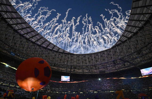 Fussball, Herren, Saison 2022 23, WM in Katar, Finale, Argentinien - Frankreich im Lusail Iconic Stadium in Lusail, Abschlussfeier, 18.12. 2022, Copyright: xMatthiasxKochx