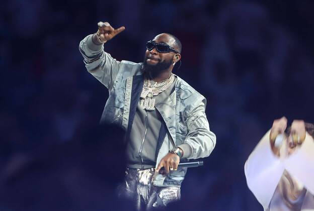Mandatory Credit: Photo by Kieran McManus Shutterstock (13670809ag) Davido performing during the closing ceremony Argentina v France, FIFA World Cup, WM, Weltmeisterschaft, Fussball 2022, Final, Football, Lusail Stadium, Al Daayen, Qatar - 18 Dec 2022 Editorial Use Only Argentina v France, FIFA World Cup 2022, Final, Football, Lusail Stadium, Al Daayen, Qatar - 18 Dec 2022 Editorial Use Only Copyright: xKieranxMcManus Shutterstockx 13670809ag