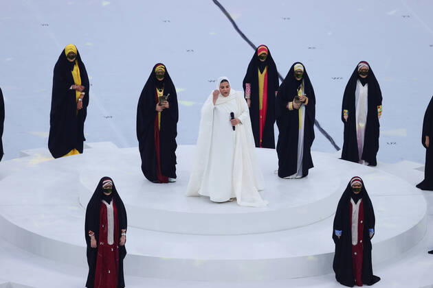 Closing ceremony performance during the Final of the FIFA World Cup, WM, Weltmeisterschaft, Fussball Qatar 2022 between Argentina and France at Lusail Stadium, Lusail, Qatar on 18 December 2022. Copyright: xPeterxDovganx 35040010