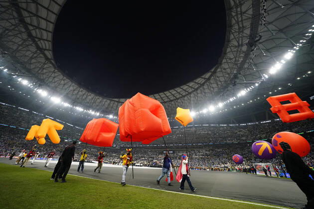 QAT: Argentina v France. FIFA World Cup, WM, Weltmeisterschaft, Fussball Qatar 2022. Final World Cup final ceremony during the FIFA World Cup Qatar 2022 match, Final, between Argentina and France played at Lusail Stadium on Dec 18, 2022 in Lusail, Qatar. Copyright: xBaguxBlancox xPRESSINx WC_221218_029