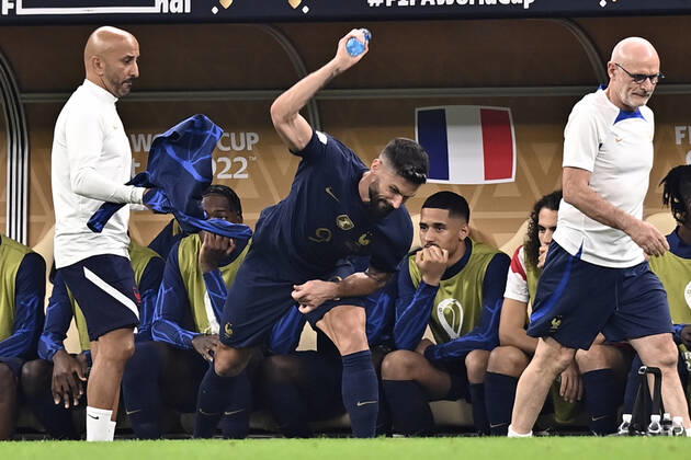 Foto Fabio Ferrari LaPresse - 18 Dicembre 2022 Lusail, Qatar - - Calcio - Qatar 2022 - Coppa del Mondo Fifa - Argentina vs Francia - Finale - Lusail Iconic Stadium - Nella foto: Olivier Giroud (FRA) sostituito December 18, 2022 Lusail, Qatar - sport - Soccer - Qatar 2022- FIFA World Cup, WM, Weltmeisterschaft, Fussball - Argentina vs Francia - Final - Lusail Iconic Stadium In the pic: Olivier Giroud (FRA) substituted  Copyright: xFabioxFerrari LaPressex