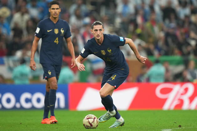 QAT: Argentina v France. FIFA World Cup, WM, Weltmeisterschaft, Fussball Qatar 2022. Final Adrien Rabiot of France during the FIFA World Cup Qatar 2022 match, Final, between Argentina and France played at Lusail Stadium on Dec 18, 2022 in Lusail, Qatar. Copyright: xBaguxBlancox xPRESSINx WC_221218_124