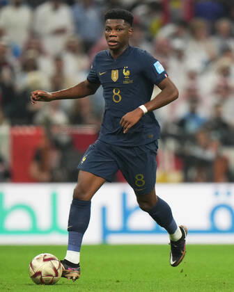 QAT: Argentina v France. FIFA World Cup, WM, Weltmeisterschaft, Fussball Qatar 2022. Final Aurelien Tchouameni of France during the FIFA World Cup Qatar 2022 match, Final, between Argentina and France played at Lusail Stadium on Dec 18, 2022 in Lusail, Qatar. Copyright: xBaguxBlancox xPRESSINx WC_221218_140