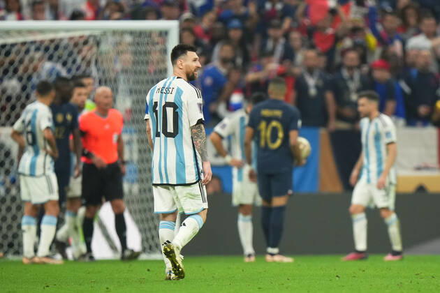 QAT: Argentina v France. FIFA World Cup, WM, Weltmeisterschaft, Fussball Qatar 2022. Final Lionel Messi of Argentina during the FIFA World Cup Qatar 2022 match, Final, between Argentina and France played at Lusail Stadium on Dec 18, 2022 in Lusail, Qatar. Copyright: xBaguxBlancox xPRESSINx WC_221218_166