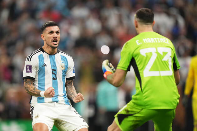 QAT: Argentina v France. FIFA World Cup, WM, Weltmeisterschaft, Fussball Qatar 2022. Final Leandro Paredes of Argentina during the FIFA World Cup Qatar 2022 match, Final, between Argentina and France played at Lusail Stadium on Dec 18, 2022 in Lusail, Qatar. Copyright: xBaguxBlancox xPRESSINx WC_221218_276