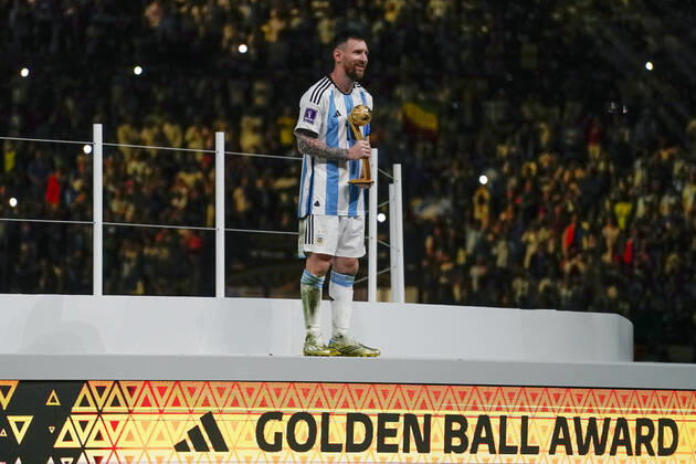 QAT: Argentina v France. FIFA World Cup, WM, Weltmeisterschaft, Fussball Qatar 2022. Final Lionel Messi of Argentina during the FIFA World Cup Qatar 2022 match, Final, between Argentina and France played at Lusail Stadium on Dec 18, 2022 in Lusail, Qatar. Copyright: xBaguxBlancox xPRESSINx WC_221218_362