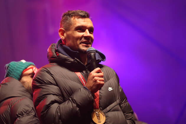 Zagreb, December 18, 2022. Magnificent welcome of the Croatian national football team in Zagreb after winning the bronze medal at the Quatar world cup 2022. Dejan Lovren
