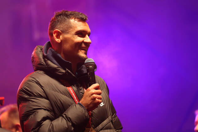 Zagreb, December 18, 2022. Magnificent welcome of the Croatian national football team in Zagreb after winning the bronze medal at the Quatar world cup 2022. Dejan Lovren