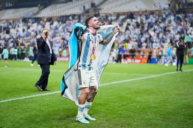 Rodrigo De Paul (ARG), DECEMBER 18, 2022 - Football Soccer : FIFA World Cup, WM, Weltmeisterschaft, Fussball Qatar 2022 award ceremony at Lusail Stadium in Lusail, Qatar. Noxthirdxpartyxsales  (206638996)