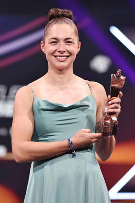 Gina Lückenkemper, Leichtathletik, während der Veranstaltung Sportler des Jahres 2022 in Baden-Baden; 18 12 2022 -