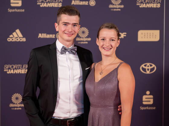 Lukas Kohl und Sabrina Sabritz, Sportler des Jahres, Verleihung der Ehrung im Jahre 2022, 18.12.2022, Eibner-Pressefoto Sascha Walther Sportler des Jahres, Verleihung der Ehrung im Jahre 2022, 18.12.2022 Baden-Baden Copyright: xEibner-Pressefotox EP_EER