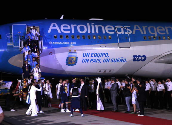 December 20, 2022, ciudad Autonoma, Buenos aires, Argentina: Argentina world champion of the Qatar cup 2022 arrived in argentina at the ezeiza airport ciudad Autónoma Argentina - ZUMAc230 0196964868st Copyright: xVirginiaxChailex
