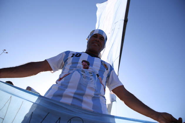 December 20, 2022, ciudad Autonoma, Buenos aires, Argentina: Argentina world champion of the Qatar cup 2022 arrived in argentina at the ezeiza airport ciudad Autónoma Argentina - ZUMAc230 0196943528st Copyright: xVirginiaxChailex