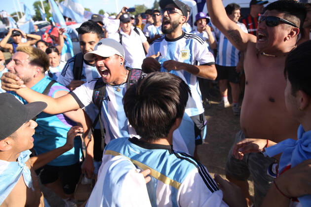 December 20, 2022, ciudad Autonoma, Buenos aires, Argentina: Argentina world champion of the Qatar cup 2022 arrived in argentina at the ezeiza airport ciudad Autónoma Argentina - ZUMAc230 0196943543st Copyright: xVirginiaxChailex