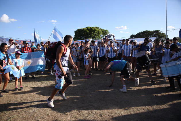 December 20, 2022, ciudad Autonoma, Buenos aires, Argentina: Argentina world champion of the Qatar cup 2022 arrived in argentina at the ezeiza airport ciudad Autónoma Argentina - ZUMAc230 0196943610st Copyright: xVirginiaxChailex