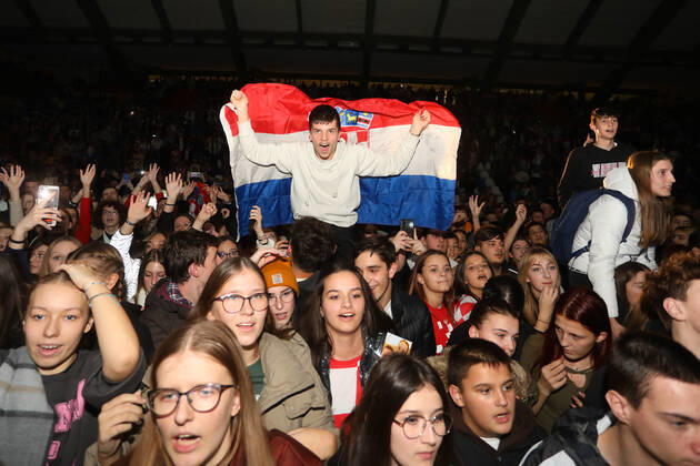 PXL_Dejan Lovren welcome ceremony Welcome ceremony for the Croatian national team, Nationalteam player Dejan Lovren after Croatia won bronze medal at the 2022 FIFA World Cup, WM, Weltmeisterschaft, Fussball in Qatar; in Karlovac; Croatia; KristinaxStedulxFabac PIXSELL