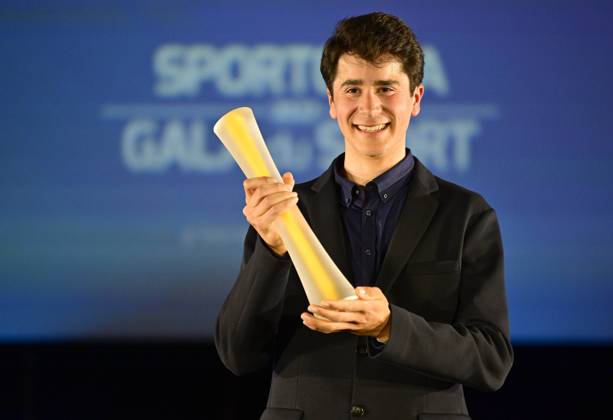 ANTWERPEN, BELGIUM - JANUARY 06 : UIJTDEBROEKS Cian pictured during the annual sports gala awards 2022 on January 6, 2023 in Antwerpen, Belgium, 6 01 2023 ( Sports gala awards 2022 PhotoNews Panoramic 
