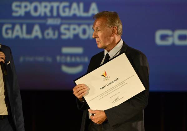 ANTWERPEN, BELGIUM - JANUARY 06 : LESPAGNARD Roger pictured during the annual sports gala awards 2022 on January 6, 2023 in Antwerpen, Belgium, 6 01 2023 ( Sports gala awards 2022 PhotoNews Panoramic 