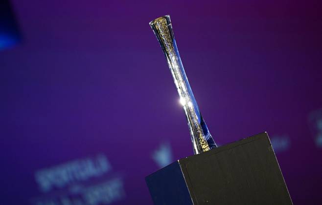 ANTWERPEN, BELGIUM - JANUARY 06 : Illustration picture of the trophy during the annual sports gala awards 2022 on January 6, 2023 in Antwerpen, Belgium, 6 01 2023 ( Sports gala awards 2022 PhotoNews Panoramic 