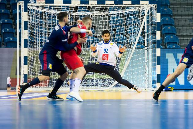 Remi Desbonnet (France) HANDBALL : France vs MontÃ nÃ gro - Championnats du monde 2023 - Cracovie - 01 18 2023 LaurentTheophile Panoramic 