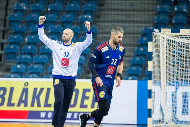 Vincent Gerard (France) HANDBALL : France vs MontÃ nÃ gro - Championnats du monde 2023 - Cracovie - 01 18 2023 LaurentTheophile Panoramic 