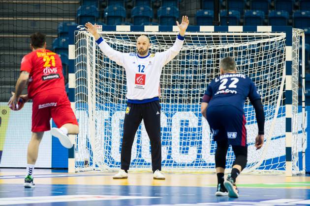 Vincent Gerard (France) HANDBALL : France vs MontÃ nÃ gro - Championnats du monde 2023 - Cracovie - 01 18 2023 LaurentTheophile Panoramic 