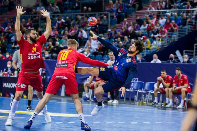 Elohim Prandi (France) HANDBALL : France vs MontÃ nÃ gro - Championnats du monde 2023 - Cracovie - 01 18 2023 LaurentTheophile Panoramic 