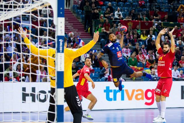 Melvyn Richardson (France) HANDBALL : France vs MontÃ nÃ gro - Championnats du monde 2023 - Cracovie - 01 18 2023 LaurentTheophile Panoramic 