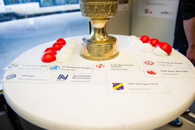 Mannschaften der Auslosung Übersicht GER, Stuttgart, Auslosung für die Viertelfinal- und Halbfinal-Partien im DB Regio-wfv-Pokal der Herren 2022 23, 20.01.2023, Hauptbahnhof Stuttgart. Gleis 1 in einem Elektrotriebwagen der Baureihe 442 von Bombardier, der üblicherweise auf der Gäu- bzw. Murrbahn verkehrt. GER, Stuttgart, DB Regio-wfv-Pokal der Herren 2022 23 Copyright: xSandyxDinkelackerx EP_SDR