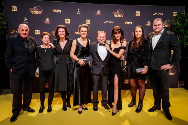 Gella Vandecaveye pictured on the red carpet at the arrival for the Golden Shoe Belgian soccer award ceremony, Wednesday 25 January 2023 in Antwerp. The Golden Shoe (Gouden Schoen Soulier d Or) is an award for the best soccer player of the Belgian Jupiler Pro League championship during the calendar year 2022. VIRGINIExLEFOUR  x58755222x