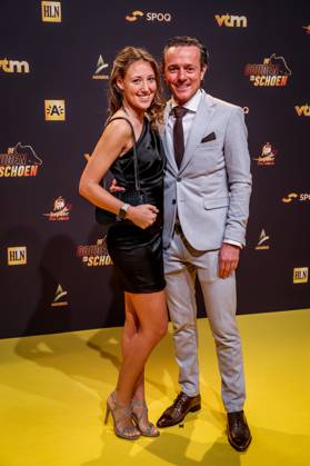 referee Tim Pots pictured on the red carpet at the arrival for the Golden Shoe Belgian soccer award ceremony, Wednesday 25 January 2023 in Antwerp. The Golden Shoe (Gouden Schoen Soulier d Or) is an award for the best soccer player of the Belgian Jupiler Pro League championship during the calendar year 2022. KURTxDESPLENTER  x58755726x