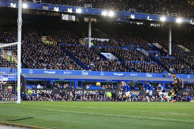 Football - Premier League - Everton v Aston Villa 25th February 2023 - Premier League - Everton v Aston Villa - Ollie Watkins of Aston Villa scores their 1st goal with a penalty - Photo: Simon Stacpoole Offside. Liverpool UK Copyright: xSimonxStacpoolexOffside