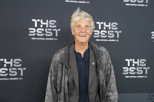 Paris, France, February 27th 2023: Manager of Brazil, Pia Sundhage arrives at The Best FIFA Football Awards 2022 at Salle Pleyel in Paris, France. (Daniela Porcelli SPP) Copyright: xDanielaxPorcellix xSPPx spp-en-DaPoSp-djp270223-101334