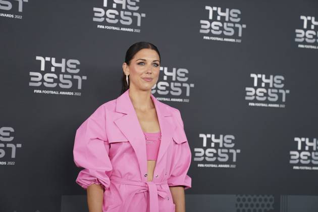 Paris, France, February 27th 2023: USA and San Diego Wave attacker Alex Morgan arrives at the The Best FIFA Football Awards 2022 at Salle Pleyel in Paris, France. (Daniela Porcelli SPP) Copyright: xDanielaxPorcellix xSPPx spp-en-DaPoSp-djp270223-101615