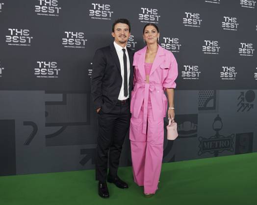 Paris, France, February 27th 2023: USA and San Diego Wave attacker Alex Morgan arrives with her husband Servando Carrasco at the The Best FIFA Football Awards 2022 at Salle Pleyel in Paris, France. (Daniela Porcelli SPP) Copyright: xDanielaxPorcellix xSPPx spp-en-DaPoSp-djp270223-101640